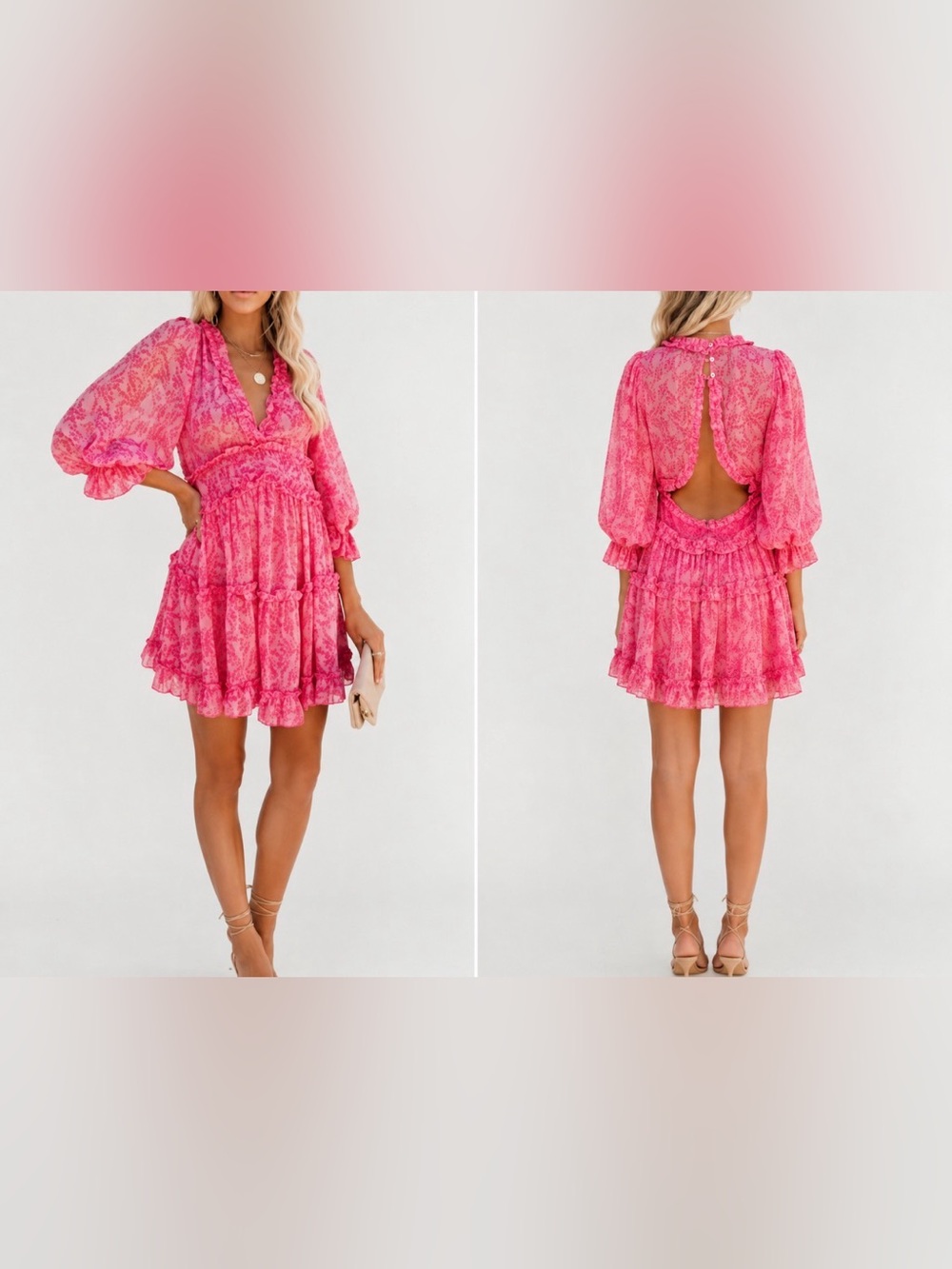 VICI Floral Pink Dress
